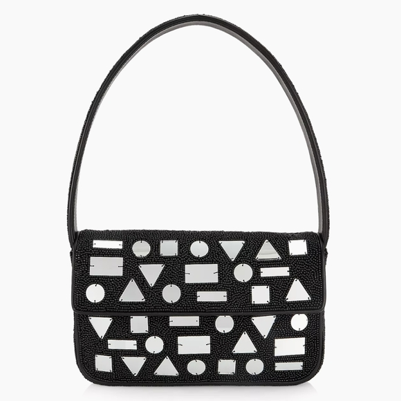 STAUD Handbags - NWT STAUD TOMMY Beaded Shoulder Bag MIRROR MOSAIC-$295
